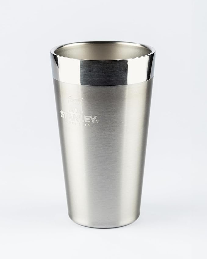 Stanley - Copo de cerveja isolado, copo empilhável Stay Chill de 473 ml, para bebidas quentes ou frias, Stainless Steel - Imagem 5