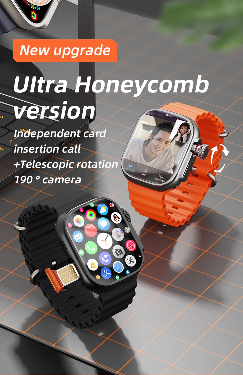 Smartwatch X8 Ultra com Android e Video chamada APP Download Assistente Móvel AI GPS 5G Series 9