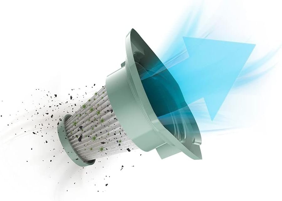 Aspirador pó vertical com fio portátil de mão 2 em 1 1450W cabo 5m capacidade 1,6L filtro HEPA Electrolux STK14 Azul Denim 127v - Imagem 4