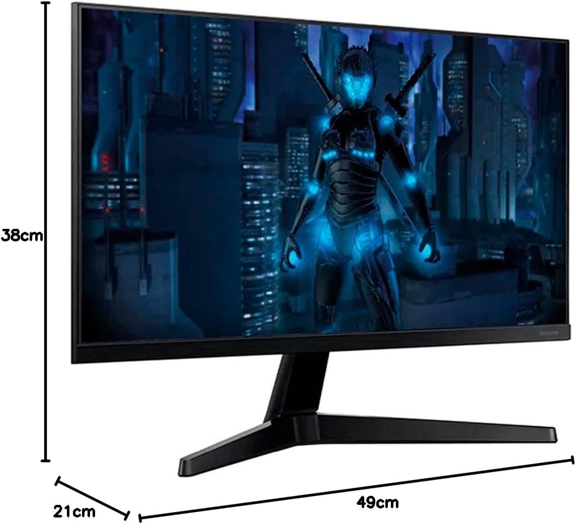 Samsung T350 - Monitor Gamer, 24, FHD, 75Hz, HDMI, VGA, Freesync, Preto - Imagem 4