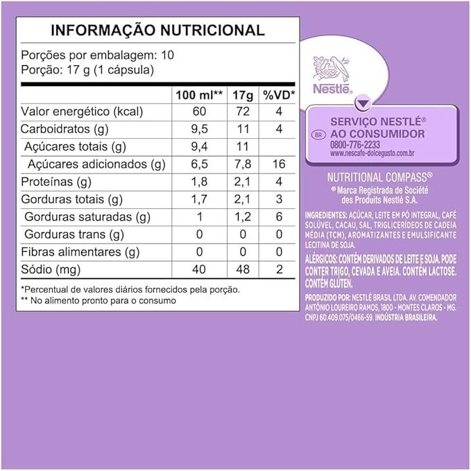 Dolce Gusto Mochaccino Em Cápsula Avelã Nescafé Caixa 170G 10 Unidades - Imagem 5