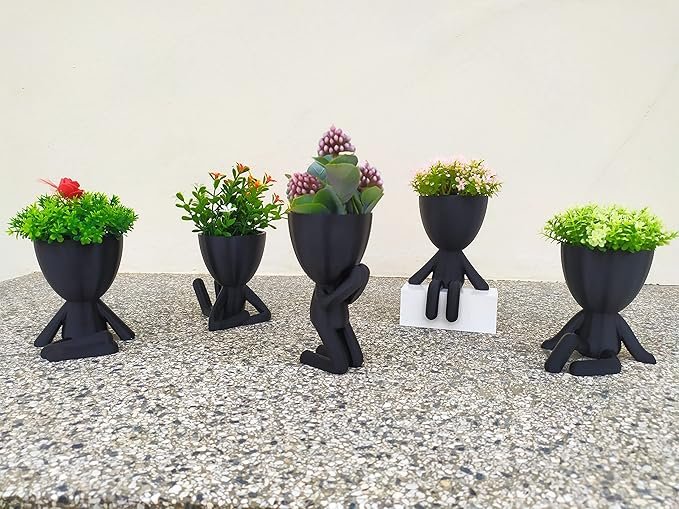 Kit 10 Vasinhos Decorativo do Bob Cachepot Para Plantas - Imagem 5