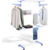Varal De Chão Grande De Roupas 3 Andares Dobrável Cor Azul Kontuz 170 cm