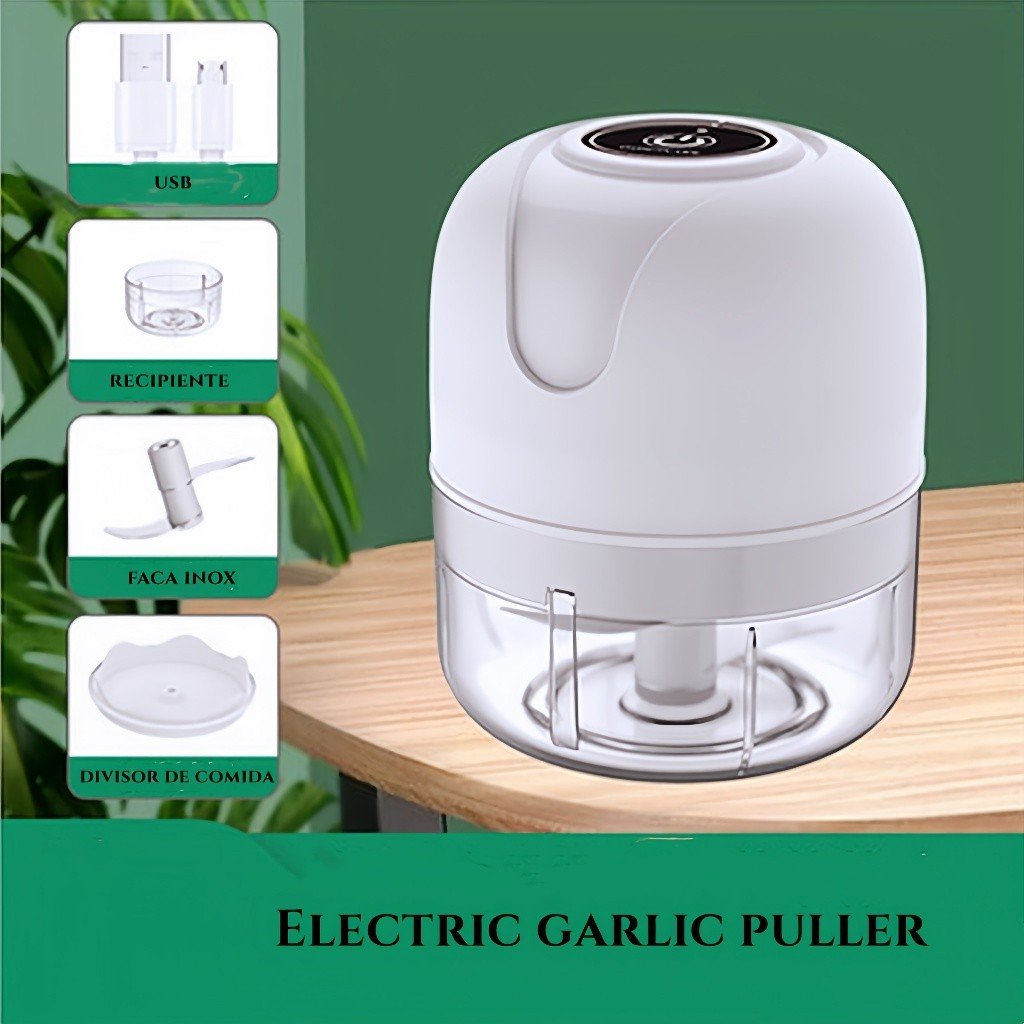 Mini Processador Triturador Sem Fio Elétrico 250ML De Alimentos Para Legumes Alho Gengibre - Imagem 8