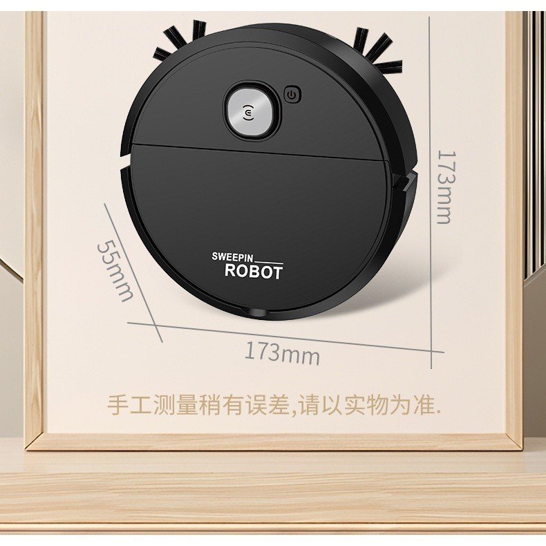 Robô Varredora/Aspirador de Pó Automática 3 Em 1 Limpeza Doméstica Robótico Inteligente e Silencioso - Imagem 6