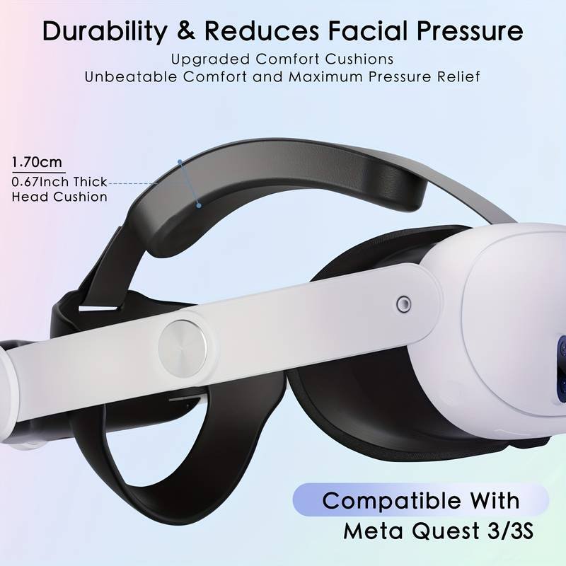 Óculos VR Headband com bateria recarregável de 10000mAh - Compatível com Meta Quest 3 - Imagem 7