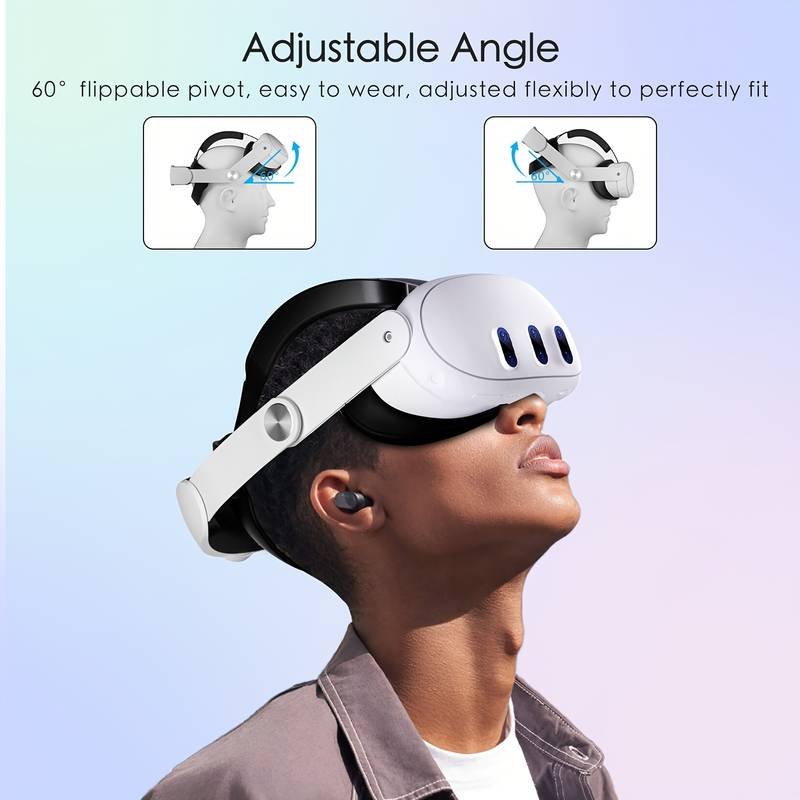 Óculos VR Headband com bateria recarregável de 10000mAh - Compatível com Meta Quest 3 - Imagem 3